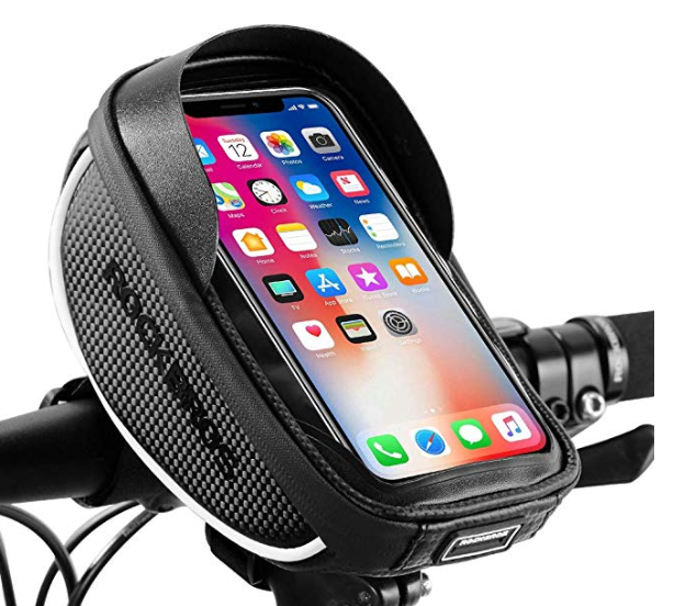 High Quality Bike Phone Mount Bags PU Waterproof Shockproof Front Frame Tube Handlebar Touch Screen Phone Holder Case Outdoor