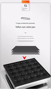 เครื่องทำแพนเค้กไฟฟ้าเชิงพาณิชย์ เครื่องทำขนมแพนเค้กราคาประหยัด เครื่องทำมัฟฟินไข่ - Product Image 3