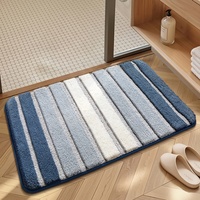 Getufteter Jacquard-Badteppich im koreanischen Stil, waschbar, saugfähig, rutschfest, weicher beflockter Badezimmerteppich, Fußmatte für Zuhause, Großhandel