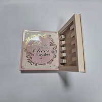 Nouvelle Arrivée Palette de Fards à Paupières Vide Vintage 24 Couleurs avec Impression de Surface Colorée pour Kits de Maquillage DIY