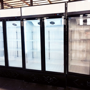 Ticari soğutma ekipmanları soğuk içecekler soğutucu vitrinli buzdolabı dikey 3-Glass kapılar bira buzdolabında dolap - Product Image 6