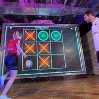 Système de jeu interactif numérique XOX à projection infrarouge pour parcs d'attractions : Jeux de société, Tic-Tac-Toe, Football mural, Simulateur sportif