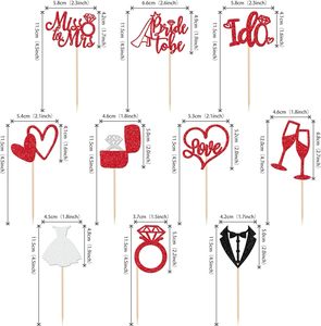 Adornos para Cupcakes <span class=keywords><strong>de</strong></span> Novia, <span class=keywords><strong>con</strong></span> Brillantina, <span class=keywords><strong>de</strong></span> '<span class=keywords><strong>De</strong></span> <span class=keywords><strong>Soltera</strong></span> a Esposa', <span class=keywords><strong>con</strong></span> Anillo <span class=keywords><strong>de</strong></span> Corazón, para Decoración <span class=keywords><strong>de</strong></span> Cupcakes en Bodas, Compromisos y Despedidas <span class=keywords><strong>de</strong></span> <span class=keywords><strong>Soltera</strong></span> - Product Image 2