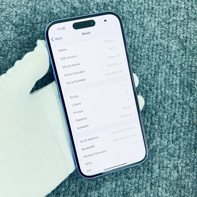 iphone 16 Used Original Phone Used 5G Mobile Phones Used Mobile Phones 128GB 6.1 Inch A18 Chip Clear IMEI