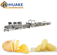 Volledig geautomatiseerde productielijn voor aardappelchips, apparatuur voor samengestelde en gestapelde aardappelchips en vers gesneden aardappelchips.