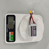 Baterai Lipo RC 4S 14.8V 850mAh 100C untuk Multirotor FPV 2~3 Inci, Mobil RC Mini, Pesawat Aerobatik Kecil, Perahu RC Mini, Bersertifikasi CE FCC ROHS