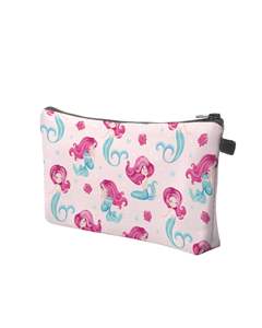 Sac de maquillage de voyage en polyester imperméable de grande taille avec fermeture à glissière, cadeau pour femmes - Product Image 2