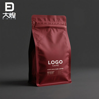 Emballage de café personnalisé, pochette à fond plat, emballage en poly de sac à fond plat, sacs en mylar zip-lock anti-odeur