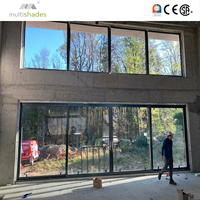 Porte coulissante élégante en alliage de 22 mm avec double vitrage trempé, contrôle acoustique, certifiée CE, pour usage intérieur et jardin, Bahreïn