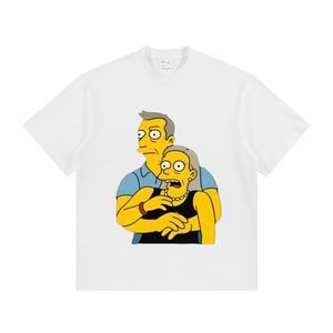 T-shirt confortable unisexe surdimensionné 100% coton tricoté numérique imprimé anti-boulochage le plus populaire de Truen pour le moment - Product Image 1