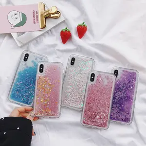 Casing Ponsel Pasir Hisap Berkilau, Casing Ponsel TPU Lembut Berkilau untuk Semua Jenis Casing Iphone