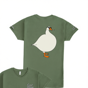 Camiseta Cool Goose con diseño de pato verde, ropa informal unisex - Product Image 2