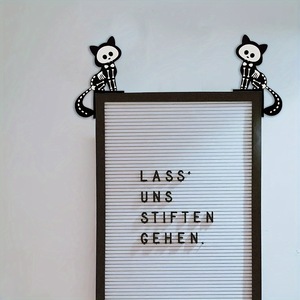 Décorations de cadre de porte en bois sur le thème d'Halloween, autocollants muraux d'angle, ornements muraux, autocollants pour interrupteurs, chambre et salon - Product Image 1