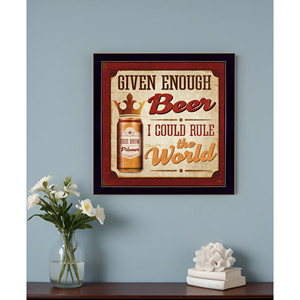 HMS potrei governare il mondo con stampa nera e Design accattivante da parete con disegno di decalcomania da parete - Product Image 1