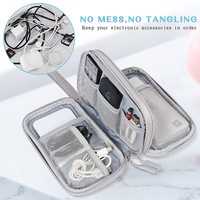 Sac de rangement portable pour câbles de données, chargeurs et accessoires électroniques numériques avec poches