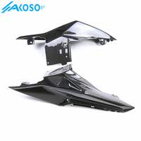 AKOSO Pre-preg 3K fibra de carbono accesorios motocicleta fibra de carbono asiento trasero Panel lateral para BMW S1000RR 2015-2018