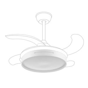 Diffusore di ventilazione bianco: design elegante, multi-posizione, funzione di umidificazione e purificazione, ideale per migliorare l'ambiente. - Product Image 1