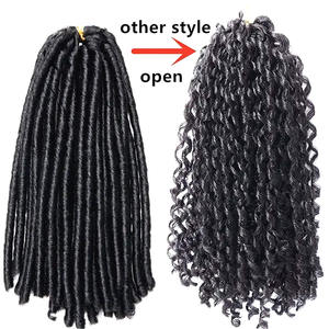 Extensiones <span class=keywords><strong>de</strong></span> Cabello Sintético Suave Tipo Faux Locs para Crochet, <span class=keywords><strong>Trenzas</strong></span> <span class=keywords><strong>Africanas</strong></span> Gruesas para <span class=keywords><strong>Niñas</strong></span> - Product Image 2