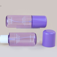 Offre Spéciale de 30ml Bouteille de pulvérisation en plastique PET transparent en forme de capsule Bouchon à vis à brouillard fin Emballage personnalisé pour lotion 50ml 100ml