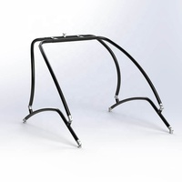 Tour de planche de Wakeboard en aluminium T78, tour pour bateau de Wakeboard noir poli