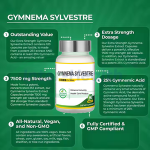 Tabletas de Gymnema Sylvestre para Adultos OEM ASAP con Ácido Gimnémico para el Control de Peso, Beneficios Antioxidantes Naturales y Orgánicos - Product Image 4