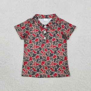 Vente en gros de polos à manches courtes pour garçons, t-shirts pour enfants, vêtements pour tout-petits, chemises à imprimé camouflage pour garçons, hauts d'été - Product Image 5