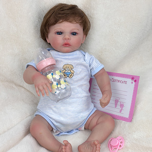 Poupée <span class=keywords><strong>Reborn</strong></span> réaliste Sunnyfan de 18 pouces avec corps en vinyle, poupée bébé réaliste, jouet transfrontalier le plus vendu pour <span class=keywords><strong>bébés</strong></span> - Product Image 4