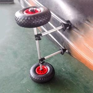 Ningbo कारखाने शीर्ष एच-फ्रेम टग समुद्र तट नाव डोंगी पर बैठने गाड़ी कश्ती ट्राली - Product Image 3