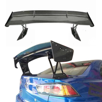 Alerón Trasero de Fibra de Carbono Real Personalizado para Mitsubishi Lancer Evolution 10ª Generación, Alerón Trasero de Fibra de Carbono