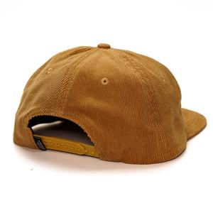 Casquettes en velours côtelé avec logo brodé coloré, casquettes snapback personnalisées à 5 panneaux non structurées - Product Image 3