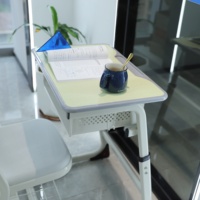 Bureau moderne confortable et réglable en PP et bois avec panier à livres pour l'école primaire et secondaire