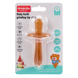 Venta al por mayor OEM bebé Gel dental de silicona palo de molienda de dientes de bebé juguete de calidad alimentaria comodidad juguete productos maternos y para bebés - Product Image 4