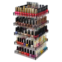 Support rotatif pour vernis à ongles en acrylique, présentoir tournant