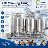 Système de nettoyage automatique CIP, équipement de nettoyage en acier inoxydable de qualité alimentaire pour les usines laitières, de boissons, de brasseries et alimentaires