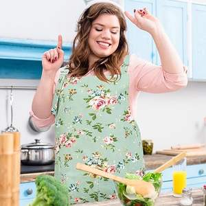 <span class=keywords><strong>Delantal</strong></span> floral <span class=keywords><strong>de</strong></span> talla grande para <span class=keywords><strong>mujer</strong></span>, <span class=keywords><strong>delantal</strong></span> <span class=keywords><strong>de</strong></span> <span class=keywords><strong>cocina</strong></span> ajustable, con 2 bolsillos para regalo <span class=keywords><strong>de</strong></span> <span class=keywords><strong>delantal</strong></span> floral <span class=keywords><strong>vintage</strong></span> - Product Image 3
