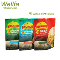 Sachet d'emballage alimentaire personnalisé avec logo pour fruits de mer congelés, légumes, poisson frit, pâtisseries congelées et rouleaux de printemps