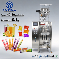 Machine de remplissage et d'emballage automatique YH pour sachets de 10 ml, 15 ml, 20 ml de lait, gelée, liquide, bâtonnets de glace, sucettes glacées
