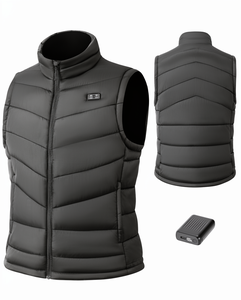 Chaleco Aislante de Invierno para Hombre Grapple Master, Poliéster, Sin Mangas, Cierre de Cremallera, Térmico, para Senderismo al Aire Libre, Negro GM-45-05 - Product Image 1