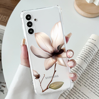 Coque de téléphone en TPU souple papillon de luxe pour Samsung Galaxy S24 modèle de conception de coeur ultra antichoc A52 A22