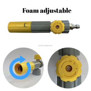 Nettoyeur de voiture haute pression en plastique avec connecteur 1/4 et interrupteur, mini canon à mousse 100 ml pour lavage auto - Nouveau - Product Image 6