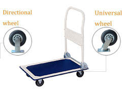 Carro de plataforma de acero plano plegable de 300kg, camión de mano para plataforma de carro de carga y almacenamiento - Product Image 4