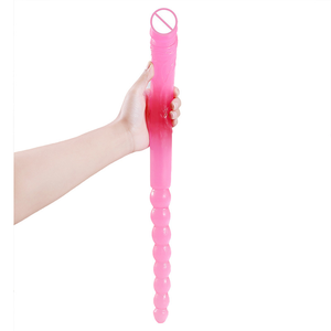 Dubbele <span class=keywords><strong>Dong</strong></span> Tweekoppige Dildo 'S Anale Pluggen Seksproducten Siliconen Dildo Anale Seksspeeltjes Grote Dildo 'S - Product Image 6