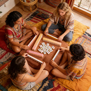 Tuiles de Mahjong de <span class=keywords><strong>Plage</strong></span> en Gros, Tuiles de Mahjong Portables pour Voyages, Cadeau, Loisirs en Plein Air - Product Image 2