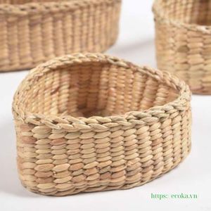 Water Hyacinth Heart Shape Multifunctional Round Utensils with 3 Hand-woven Storage Baskets from Vietnam - Product Image 5