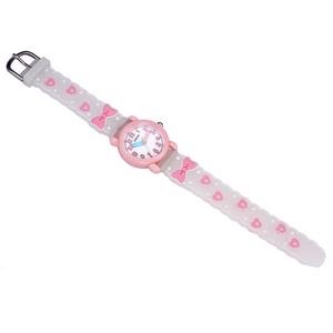 Reloj Deportivo <span class=keywords><strong>Infantil</strong></span> con Diseño de Fresa Rosa, Carátula Analógica, Movimiento de Cuarzo, Caja de PC y Correa de PVC, OEM/ODM - Product Image 3