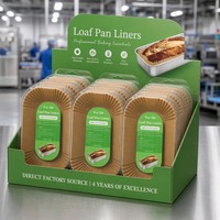 Forros de Papel para Panadería al por Mayor, Certificados por la FDA y SGS, 9x5, 150 Unidades, Color Marrón, 7.5 x 3.5 Pulgadas, Desechables, Antiadherentes, Rectangulares