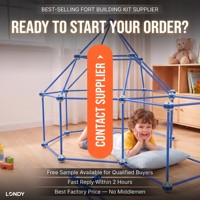 Kit de Construcción de Fortines STEM para Niños, 168 Piezas, Carpa de Juego de Construcción de ABS para Niños y Niñas, Venta al Por Mayor