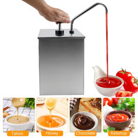 Stasiun Pompa Bumbu Dispenser Saus Selai Stainless Steel untuk Dapur