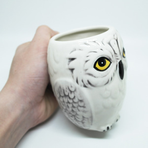 Tasse 3D en forme de hibou, tasse en céramique créative, tasse de bureau - Product Image 2