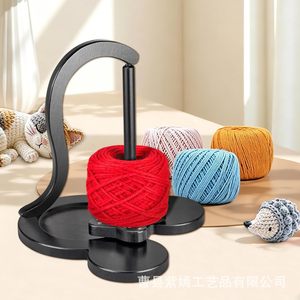 Wooden Spindle Holder Yarn Ball Stand <b>Magnetic</b> Suspension Hand Knitting <b>Frame</b> For Crochet Crafting Use - Product Image 1